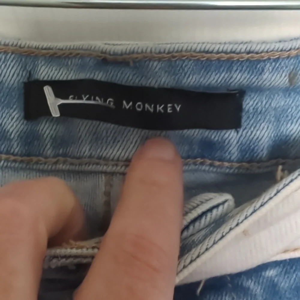 Flying Monkey Two-Tone Flare Jeans - Picture 12 of 15